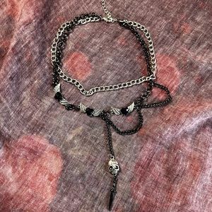 Layered Skull Choker